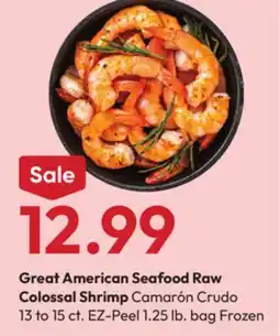 Stater Bros Great American Seafood Raw Colossal Shrimp offer
