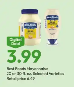 Stater Bros Best Foods Mayonnaise offer