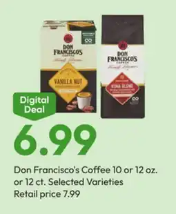 Stater Bros Don Francisco's Coffee offer