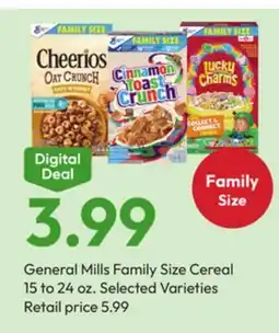 Stater Bros General Mills Family Size Cereal offer