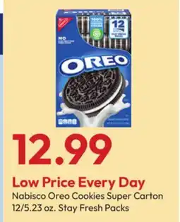 Stater Bros Nabisco Oreo Cookies Super Carton offer