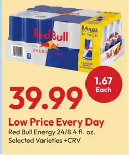 Stater Bros Red Bull Energy offer