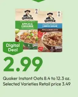 Stater Bros Quaker Instant Oats offer