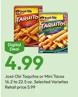 Stater Bros José Olé Taquitos or Mini Tacos offer