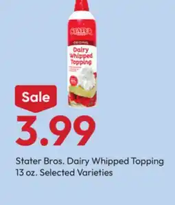 Stater Bros Stater Bros. Dairy Whipped Topping offer