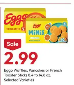 Stater Bros Eggo Waffles, Pancakes or French Toaster Sticks offer