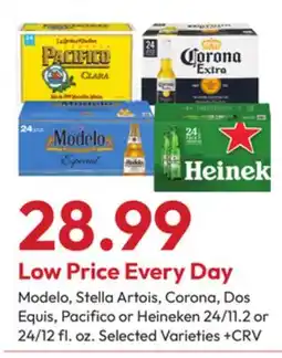 Stater Bros Modelo, Stella Artois, Corona, Dos Equis, Pacifico or Heineken offer