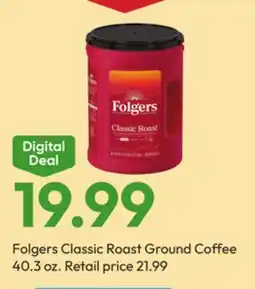 Stater Bros Folgers Classic Roast Ground Coffee offer