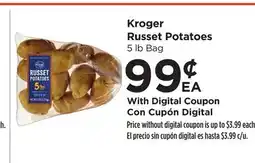 Food 4 Less Kroger Russet Potatoes offer