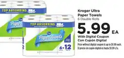 Food 4 Less Kroger Ultra Paper Towels offer
