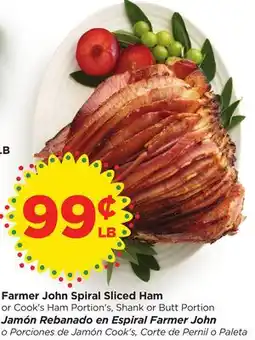 Food 4 Less Farmer John Spiral Sliced Ham offer
