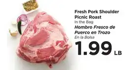 Food 4 Less Fresh Pork Shoulder Picnic Roast offer