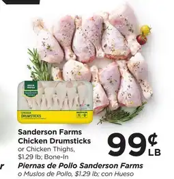 Food 4 Less Sanderson Farms Chicken Drumsticks offer