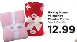 Food 4 Less Holiday Home Valentine's Chenille Throw offer