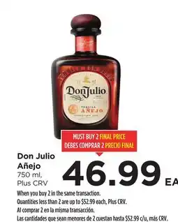 Food 4 Less Don Julio Añejo offer