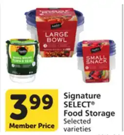 Pavilions Signature SELECT Food Storage offer