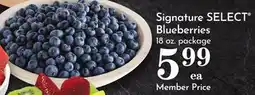 Pavilions Signature SELECT Blueberries offer