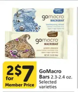 Pavilions GoMacro Bars offer