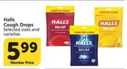 Pavilions Halls Cough Drops offer