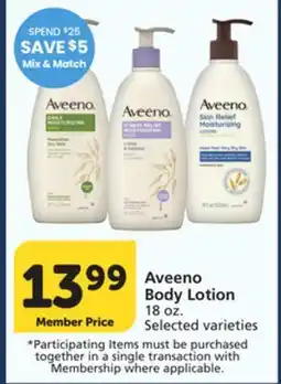 Pavilions Aveeno Body Lotion offer