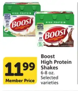 Pavilions Boost High Protein Shakes offer