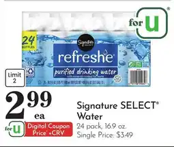 Pavilions Signature SELECT Water offer