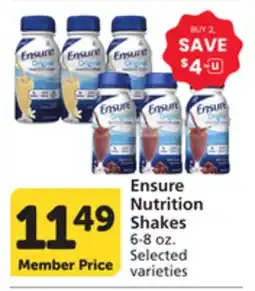 Pavilions Ensure Nutrition Shakes offer