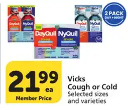 Pavilions Vicks Cough or Cold offer
