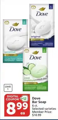 Pavilions Dove Bar Soap offer