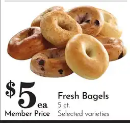 Pavilions Fresh Bagels offer