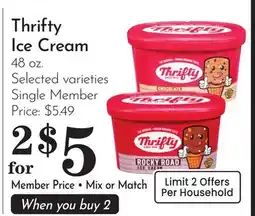 Pavilions Thrifty Ice Cream offer
