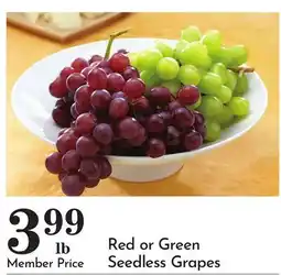 Pavilions Red or Green Seedless Grapes offer