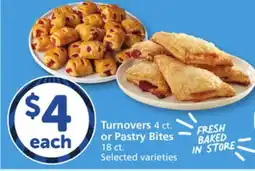 Albertsons Turnovers 4 ct. or Pastry Bites 18 ct offer