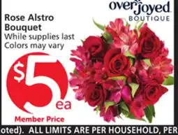 Albertsons Overjoyed BOUTIQUE Rose Alstro Bouquet offer