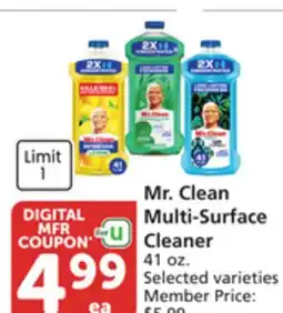 Albertsons Mr. Clean Multi-Surface Cleaner offer