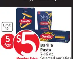 Albertsons Barilla Pasta offer