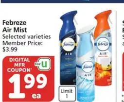 Albertsons Febreze Air Mist offer