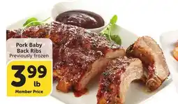 Albertsons Pork Baby Back Ribs offer