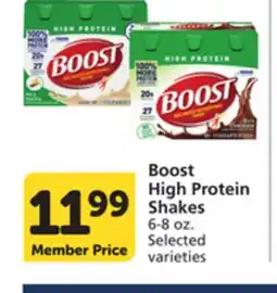 Vons Boost High Protein Shakes offer