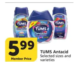 Vons TUMS Antacid offer