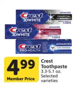 Vons Crest Toothpaste offer