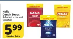Vons Halls Cough Drops offer