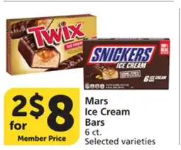 Vons Mars Ice Cream Bars offer