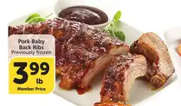 Vons Pork Baby Back Ribs offer