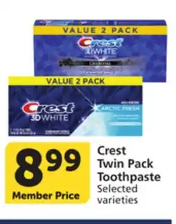 Vons Crest Twin Pack Toothpaste offer