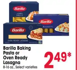 Jewel-Osco Barilla Baking Pasta or Oven Ready Lasagna offer