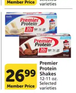 Vons Premier Protein Shakes offer