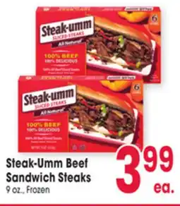 Jewel-Osco Steak-Umm Beef Sandwich Steaks offer