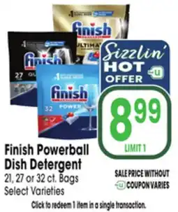 Jewel-Osco Finish Powerball Dish Detergent offer