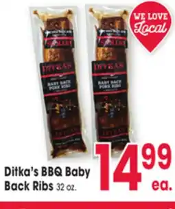 Jewel-Osco Ditka's BBQ Baby Back Ribs offer